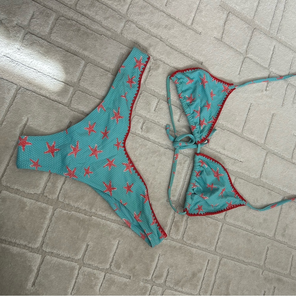 Starfish Pattern Bikini Set - image 1
